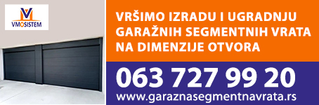 Vršimo izradu i ugradnju garažnih segmentnih vrata na dimenzije otvora