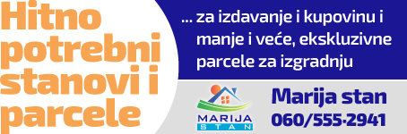 Hitno potrebni stanovi za izdavanje i kupovinu i parcele za izgradnju