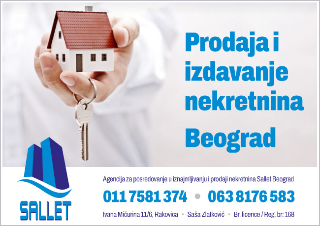 SALLET  |  Posredovanje u iznajmljivanju i prodaji nekretnina - Beograd