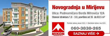 Mikon Company  |  Novogradnja u Mirijevu, stanovi 35m² - 63.5m²