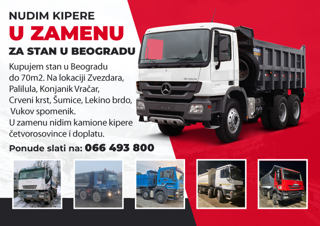 Nudim kipere u zamenu za stan u Beogradu
