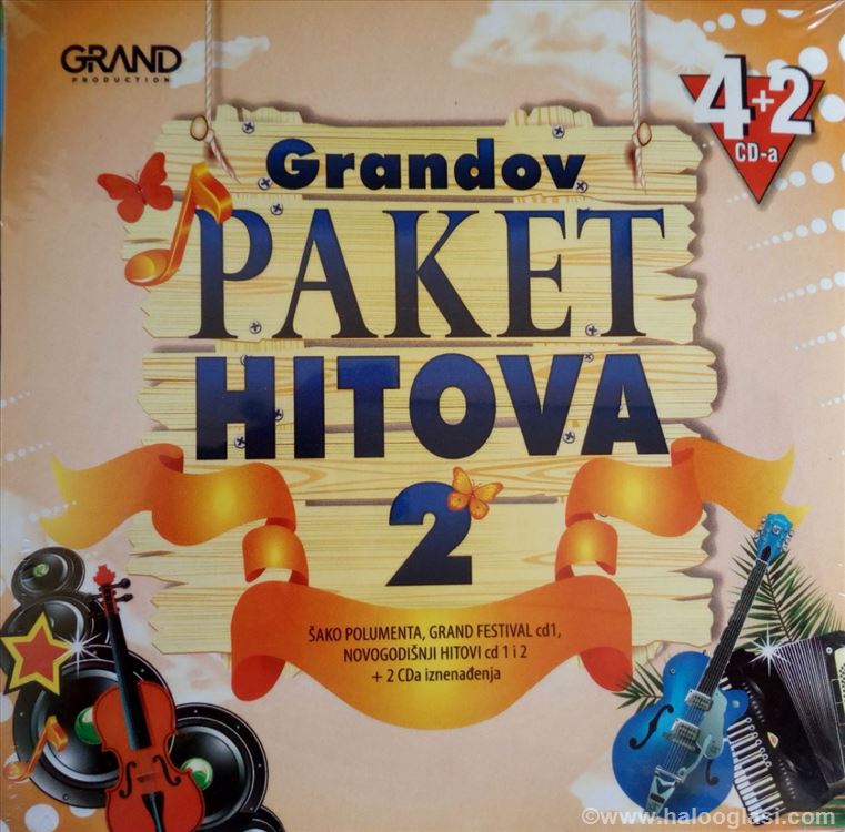 6CD Grandov Paket Hitova 2 | Halo Oglasi