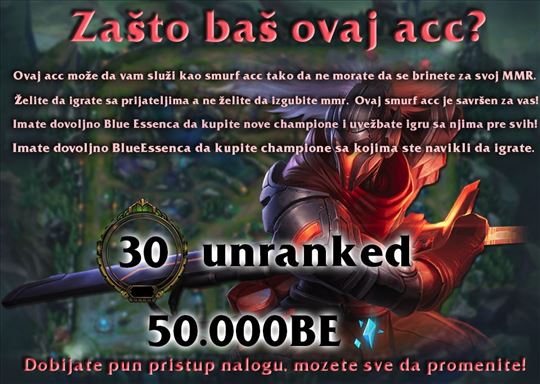 LoL-30LVL.com - 30lvl unranked accounts