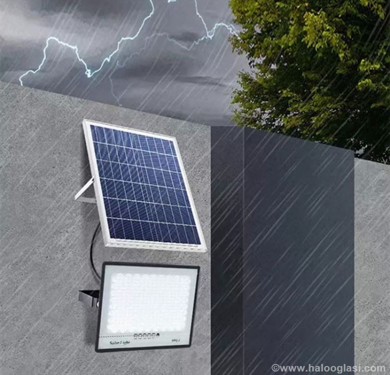 Led reflektor sa solarnim panelom 100w vodootporni | Halo Oglasi