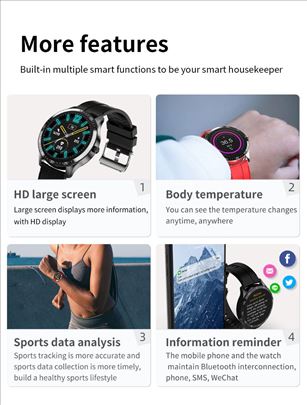 SENBONO S82 Smartwatch Merac otkucaja srca Halo Oglasi