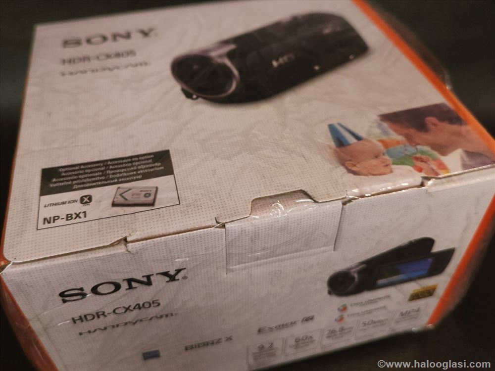 Sony Handycam HDRCX405 + dodatna baterija Halo Oglasi