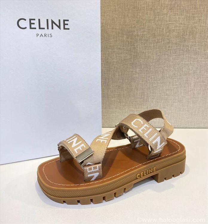 Celine Leo STRAPPY Sandal IN WOOL WITH "CELINE" JA | Halo Oglasi