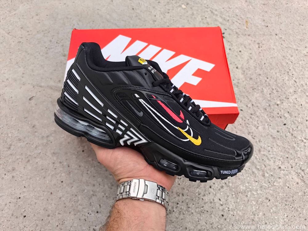 nike tn air max plus black yellow