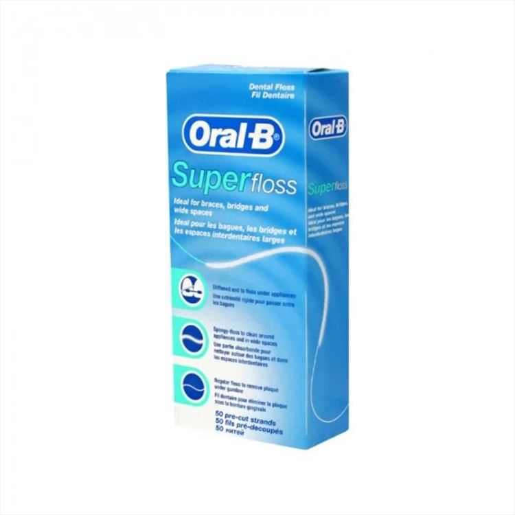 Oral-B Super Floss Konac Za Zube 50 Komada | Halo Oglasi