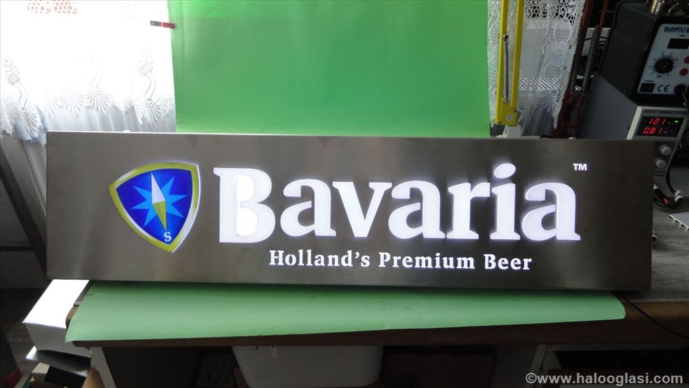 Svetleca reklama Bavaria ! Inox | Halo Oglasi