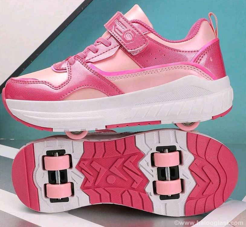 Patike roleri 2u1, ima brojeva, pink lak | Halo Oglasi