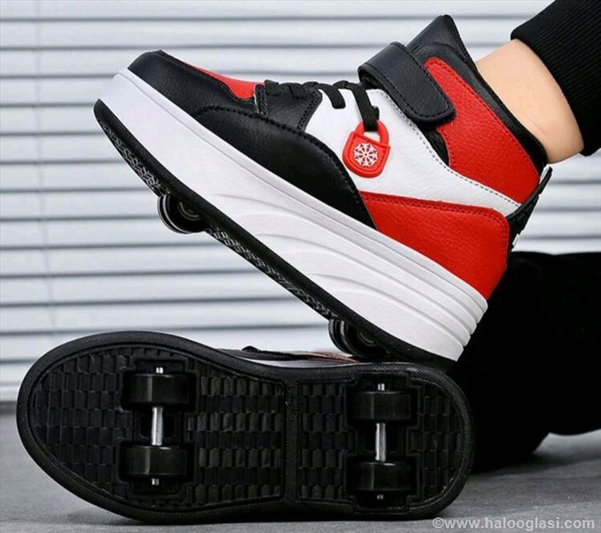 Patike roleri 2u1,duboke,crnocrvene,ima brojeva | Halo Oglasi