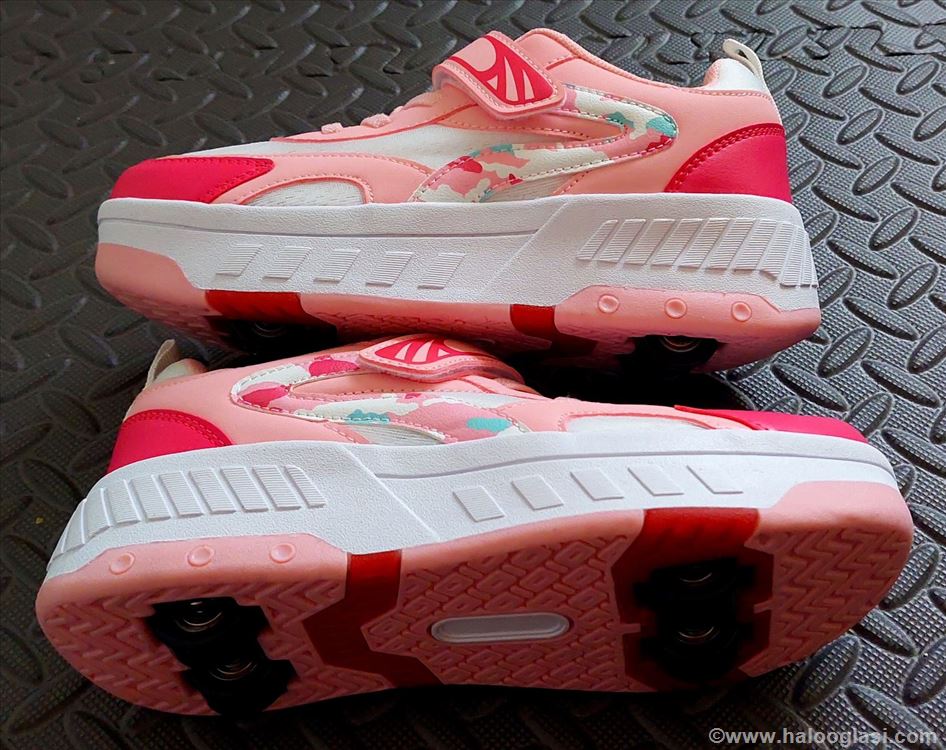 Patike roleri 2u1, pink/bele, ima brojeva | Halo Oglasi