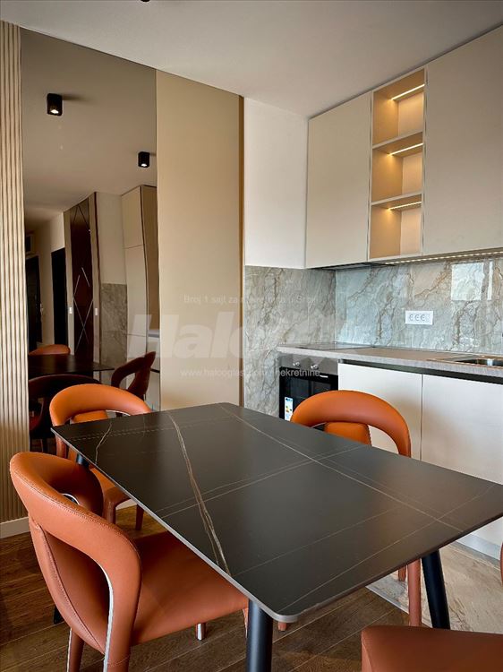 for rent, luxurious, new, furnished apartment with garage — photo