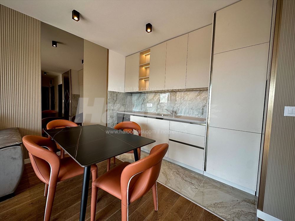for rent, luxurious, new, furnished apartment with garage — photo
