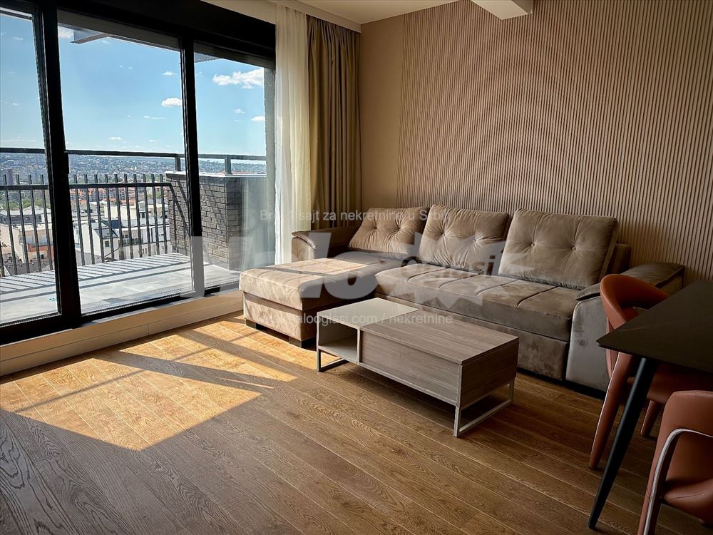 for rent, luxurious, new, furnished apartment with garage — photo