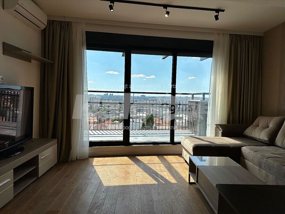 for rent, luxurious, new, furnished apartment with garage — photo