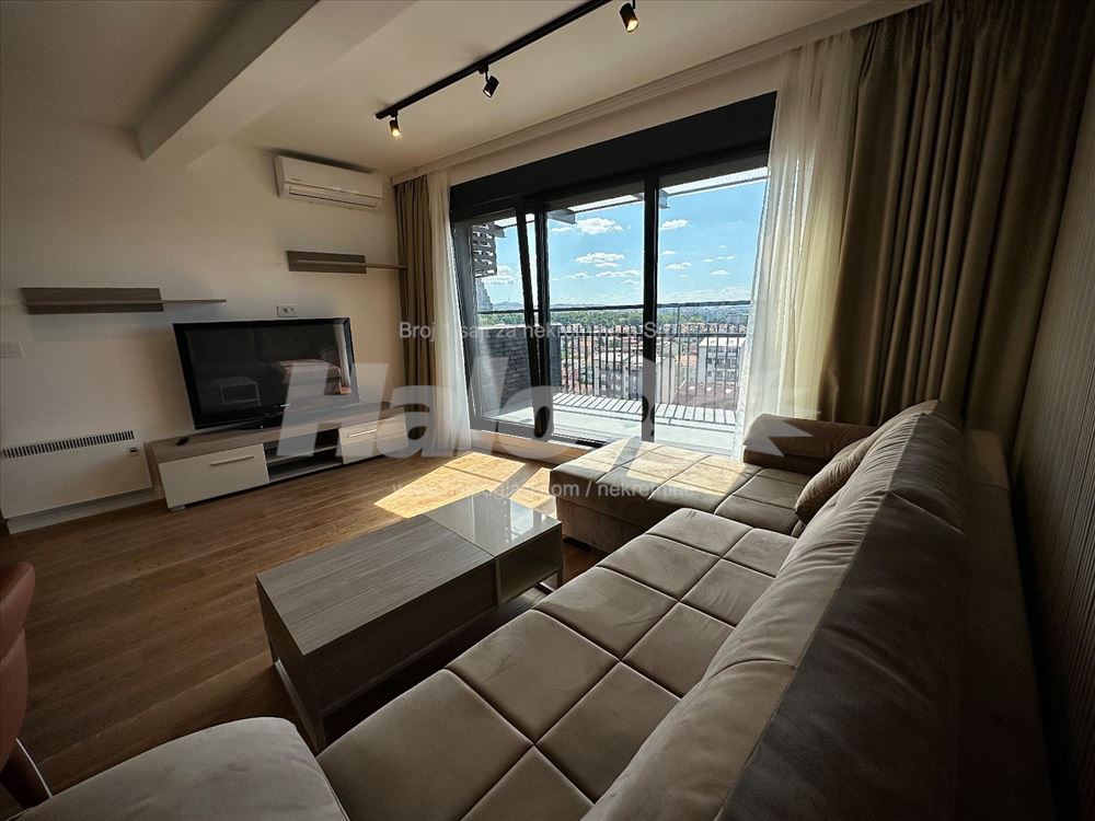 for rent, luxurious, new, furnished apartment with garage — photo