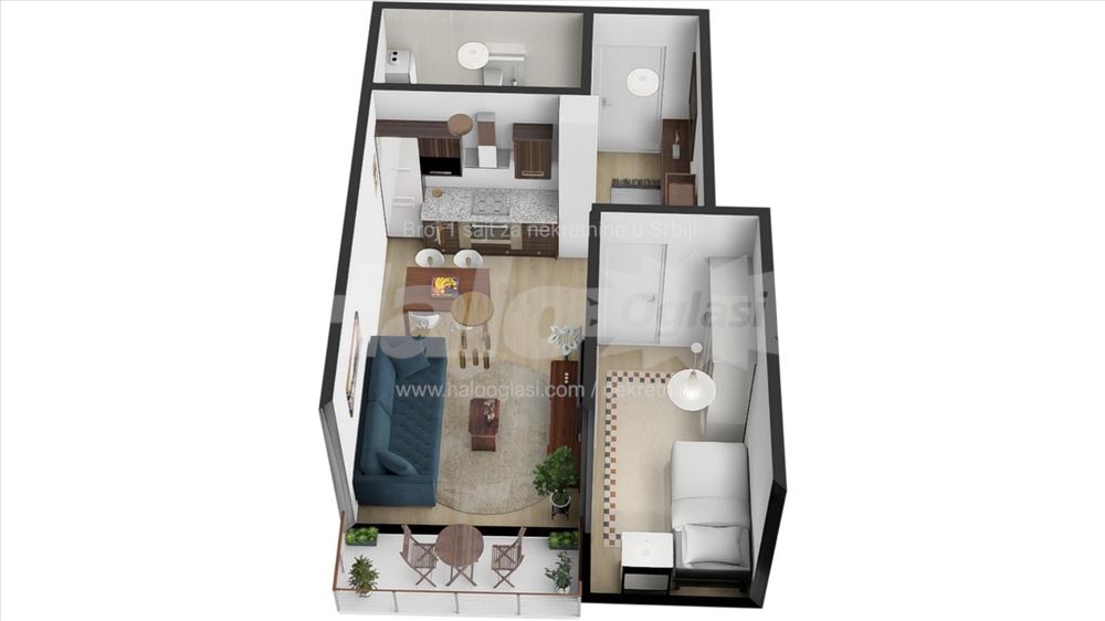 квартира из 40m2, Синджеличева 72, Панчево — фото