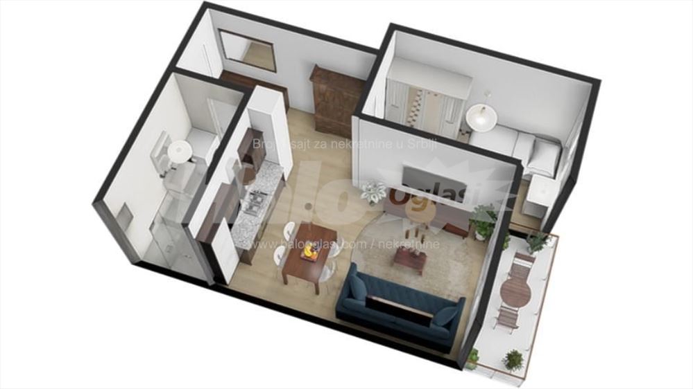 квартира из 40m2, Синджеличева 72, Панчево — фото