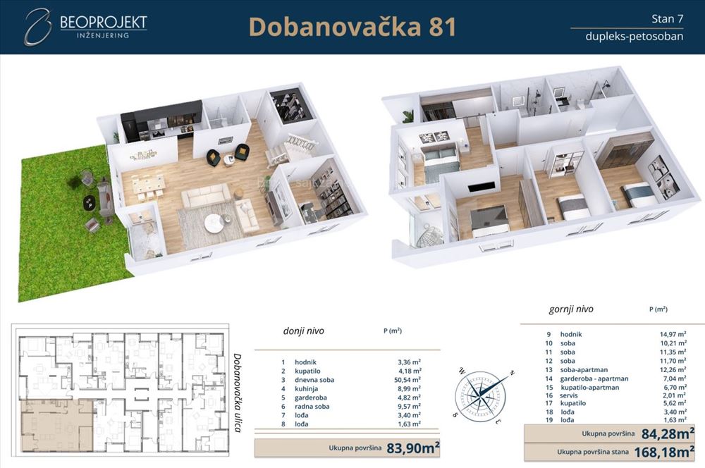 Новый пятикомнатный дом - город Земун Горньи - Duplex — фото