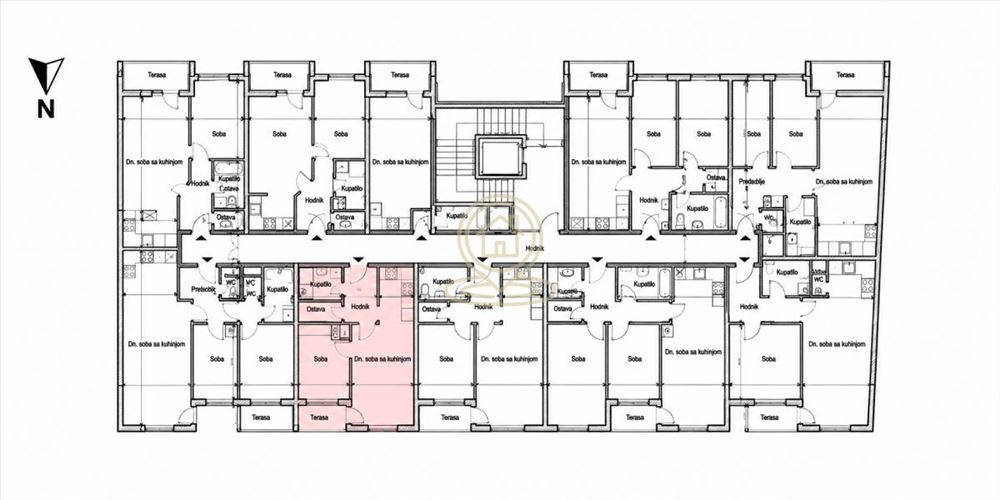 полуторакомнатная квартира в Панчево, Тесла, 44.21 m², 2. — фото