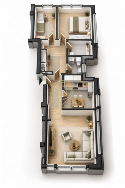 Панчево, квартира 70 m², 2.5 комната, 2 kupatila — фото
