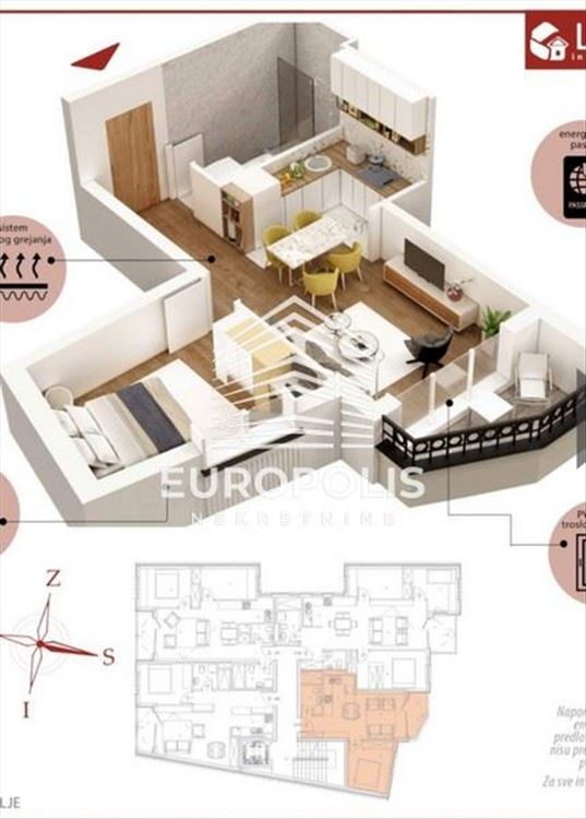 Lux, 1.5, namešten, uknjižen, Bogoslovija — fotografija